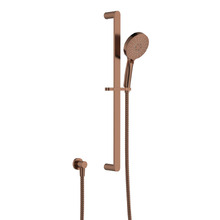 Empire Slim Brushed Copper Rail Shower
